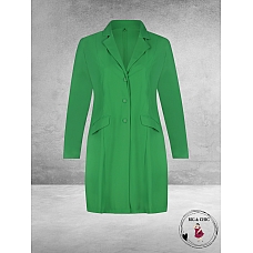Plus Basics Blazer Long Jacket Forest Green